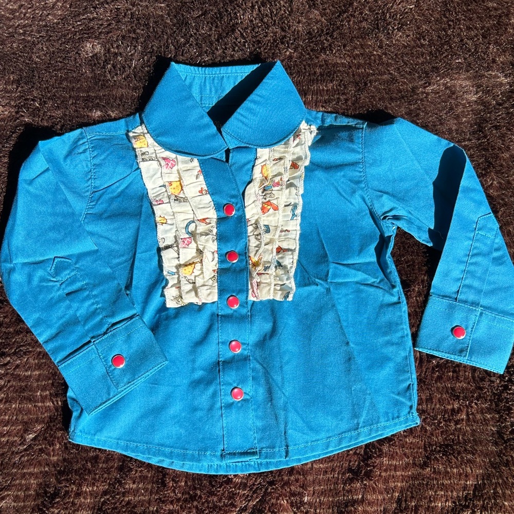 Baby pearl snap wrangler vintage shirt